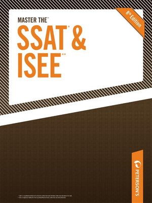 cover image of Master the SSAT/ISEE